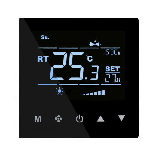 Termostatlar_Dokunmatik Tuşlu 0-10V Fan Coil Termostatı