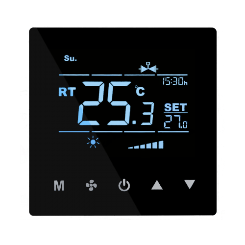 Termostatlar_Dokunmatik Tuşlu Fan Coil Termostatı